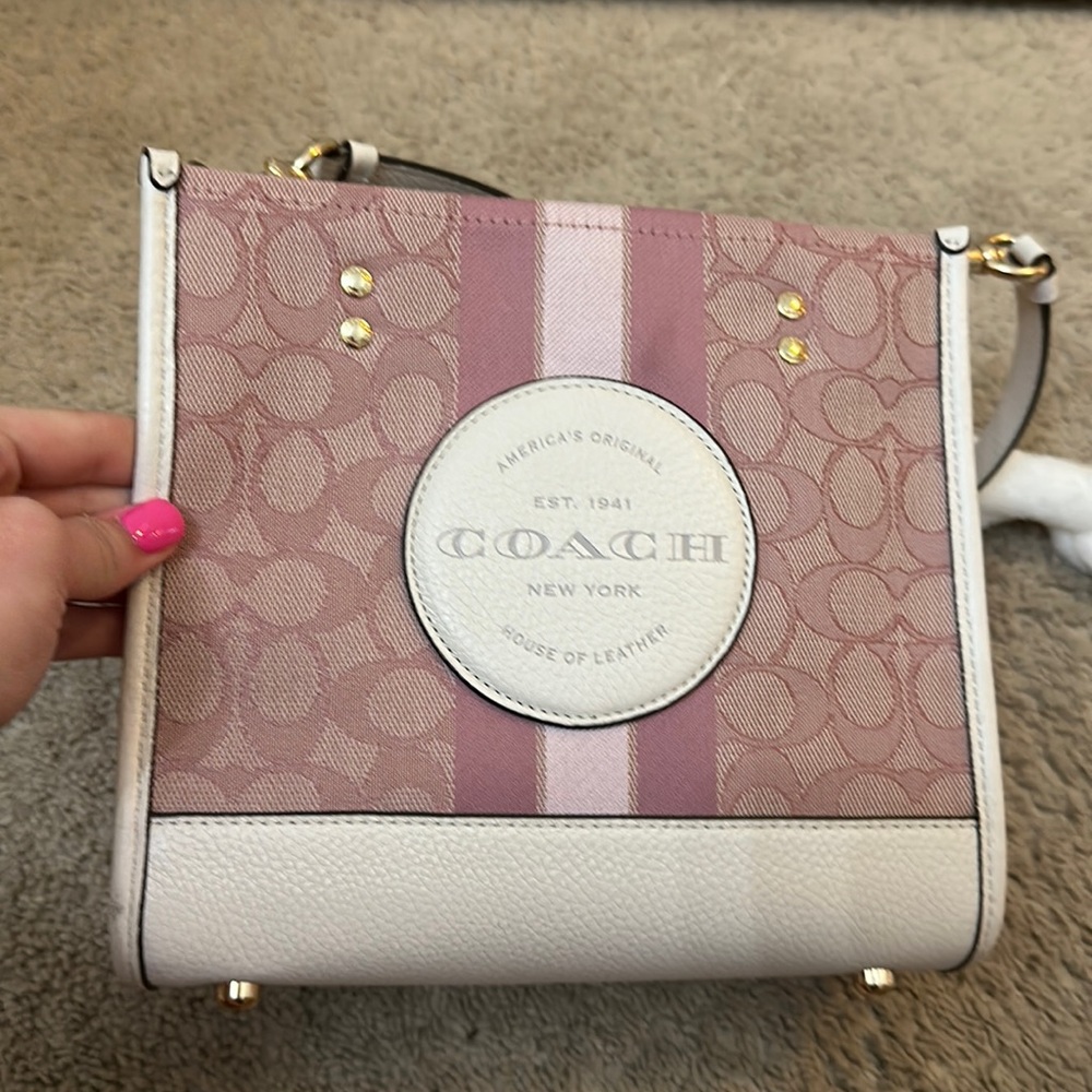 Coach Pink Dempsey Tote & Matching Wallet